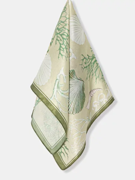 Svilena marama Answear.LAB zelena