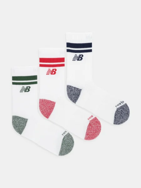 Șosete New Balance cu dungi alb