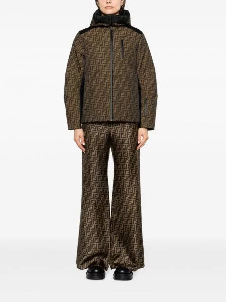 Lyžařská bunda Fendi hnědá