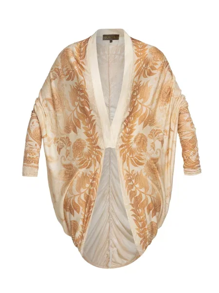 JIORO Oversized kardigan SUNSET' béžová