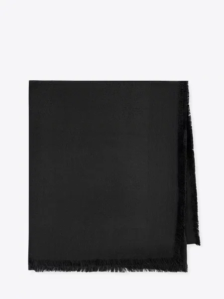 Chusta z bambusem w monogram czarna