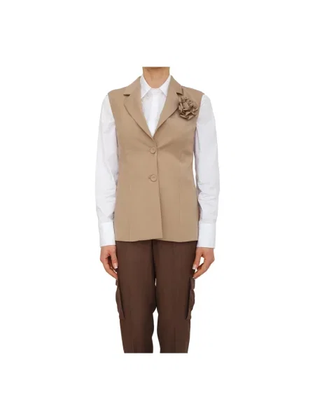 Kamizelka wełniana Blugirl wełniana beżowa