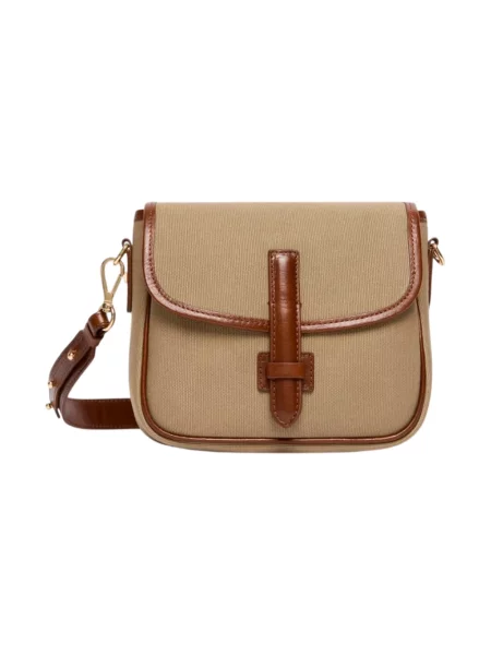 Torba podróżna Weekend Max Mara skórzana beżowa