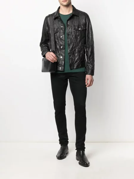 Kožená bunda Zadig&voltaire černá