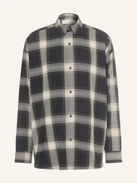 Essentials Fear Of God Flanelová Košile Comfort Fit šedá / tmavě zelená černá