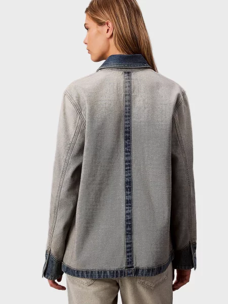 Джинсовая куртка Calvin Klein Jeans серая