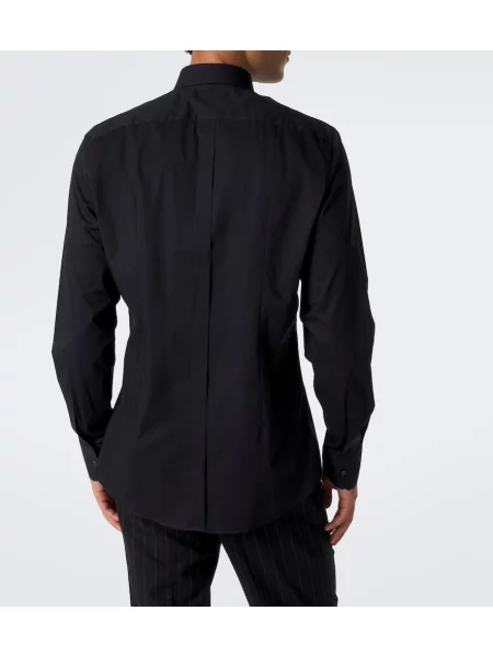 Srajca Dolce&gabbana poplin črna