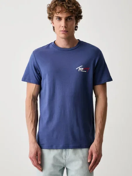 Tommy Jeans T-shirt Ανδρικό μπλε