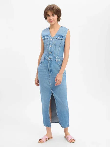 Liu Jo Collection Dżinsowa sukienka Kobiety jednolity 34 niebieski