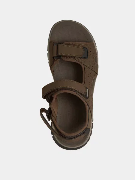 Кожаные сандалии Skechers коричневые