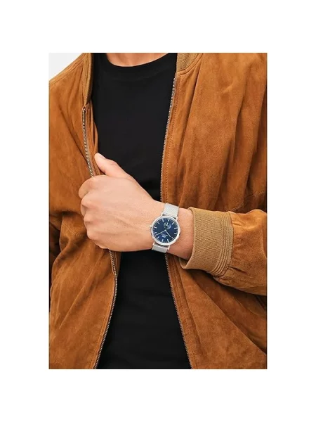 Daniel Wellington zegarek Classic Multi-Eye Sterling Arctic 40 damski srebrny czarny