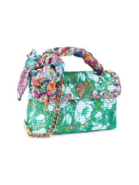 Kurt Geiger London torebka crossbody KENSINGTON zielona