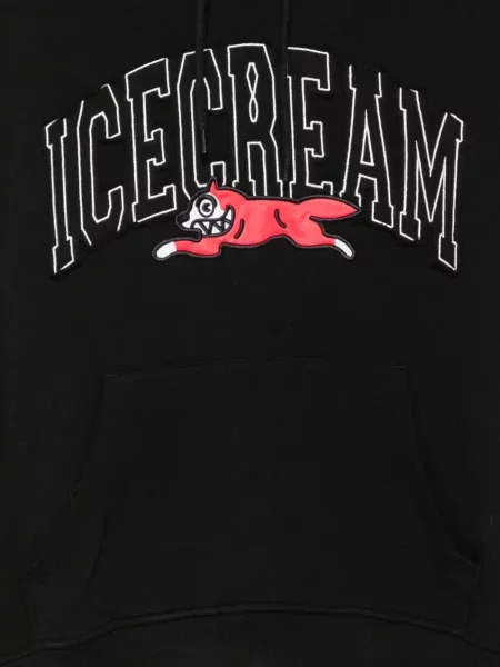Hanorac cu glugă Icecream cu autograf cu cordon negru