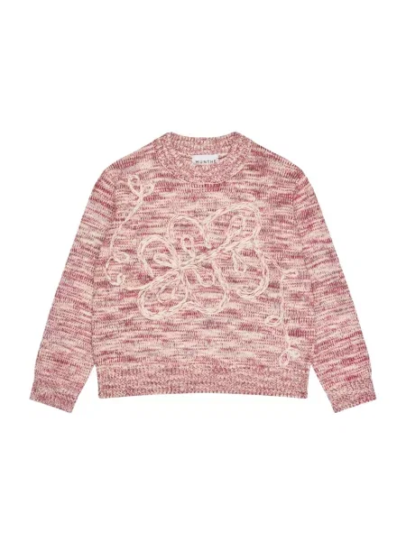 Sweter Munthe wełniany różowy