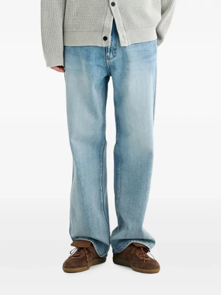 Blugi drepți Solid Homme albastru