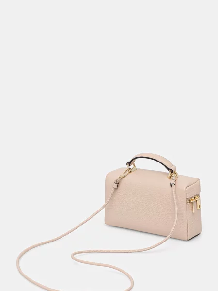 Furla torebka crossbody skórzana beżowa