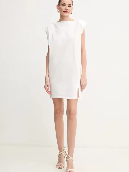 Pinko rochie din alb