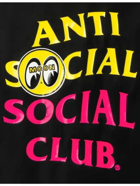 Яке Anti Social Social Club с принт черно