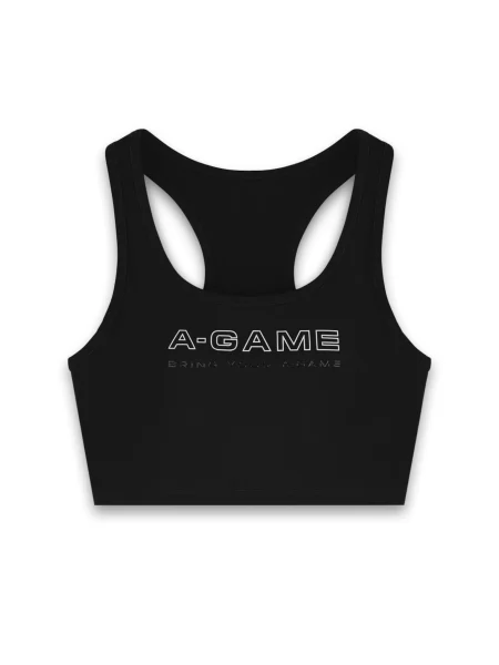 A-Game Sutien sport Frame negru alb