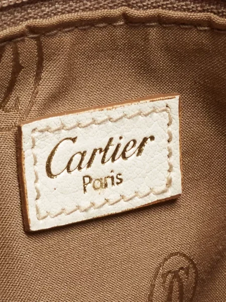 Geantă Cartier din piele alb