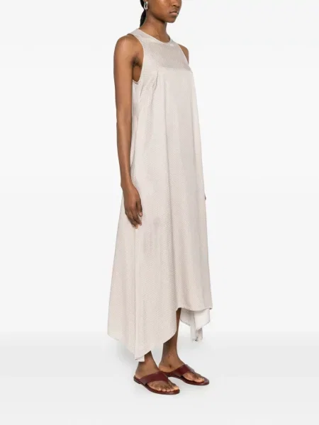 Rochie Peserico cu imagine cu imprimeu geometric asimetrică