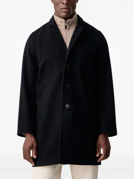 Μάλλινο παλτό Barbour μπλε