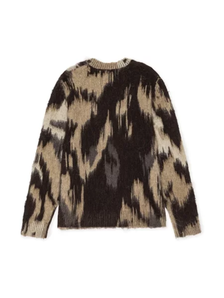 Sweter Les Deux wełniany brązowy