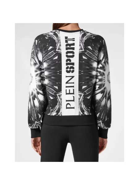 Bluza sportowa Plein Sport w kwiatki czarna