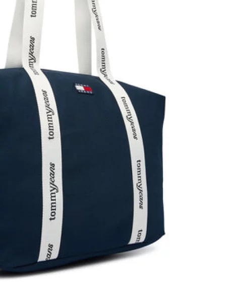 Kabelka Tommy Jeans Tjw Ess Daily Tote Tmavomodrá béžová