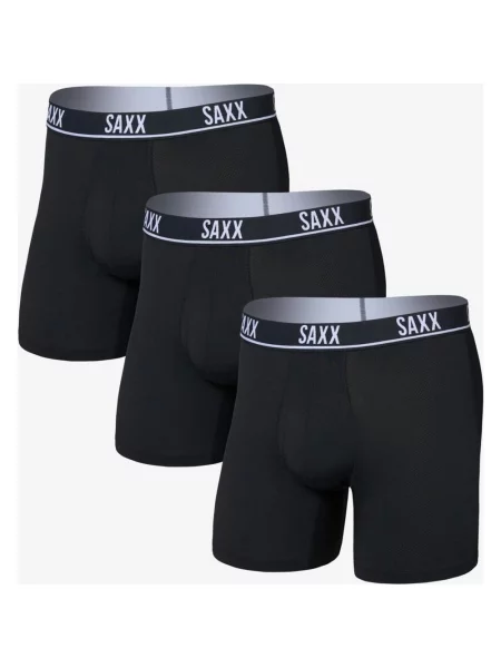 Bokserki SAXX Essential Performance Mesh Intensywny XS czarny