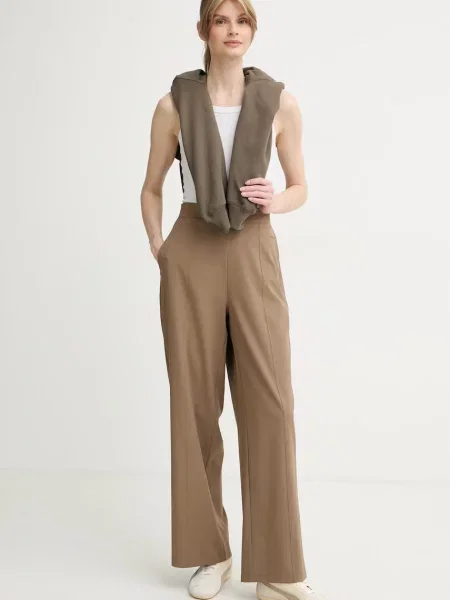 Calvin Klein Performance ravne hlače rjava