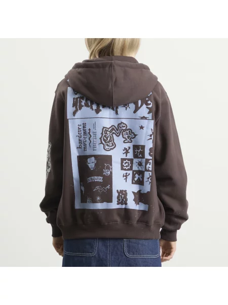 Bluza z kapturem Yeseyesee brązowa