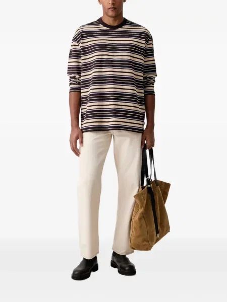 Lung tricou Les Deux maro