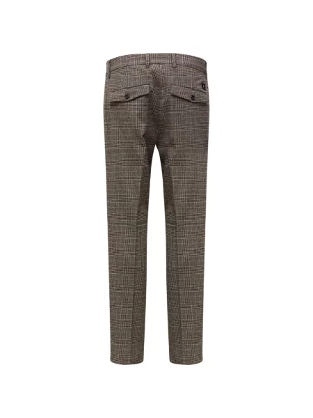 Pantaloni Department 5 în carouri maro