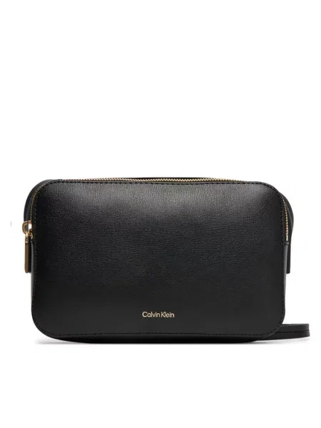 Calvin Klein Ročna torba Foil Logo Elongated Camera Bag črna