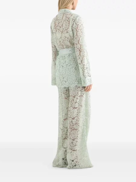 Geacă Dolce & Gabbana din dantelă verde