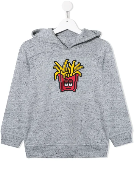 Bluza z kapturem dziecięca Mostly Heard Rarely Seen 8-bit szara