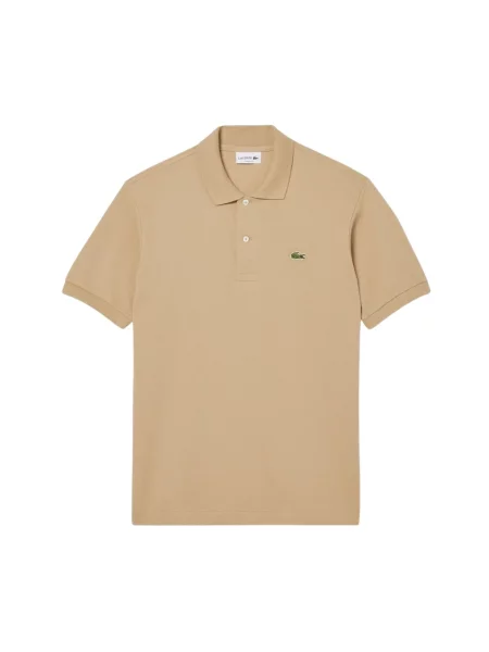 Koszulka polo Lacoste klasyczna z krótkim rękawem beżowa