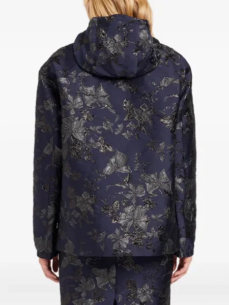 Geacă Ports 1961 cu model floral din jacard albastru