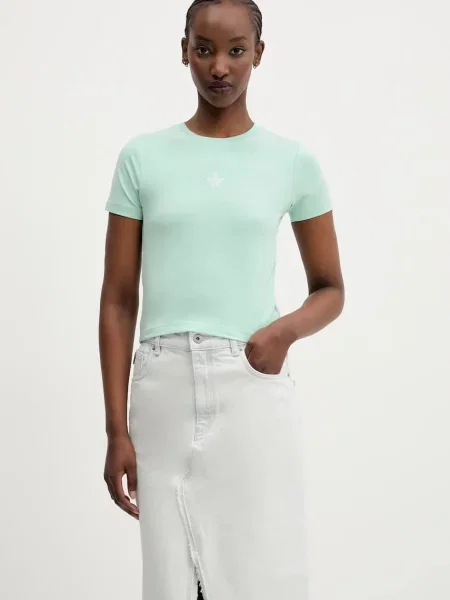 Тениска Guess Jeans зелено