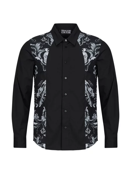Srajca Versace Jeans Couture z dolgimi rokavi črna