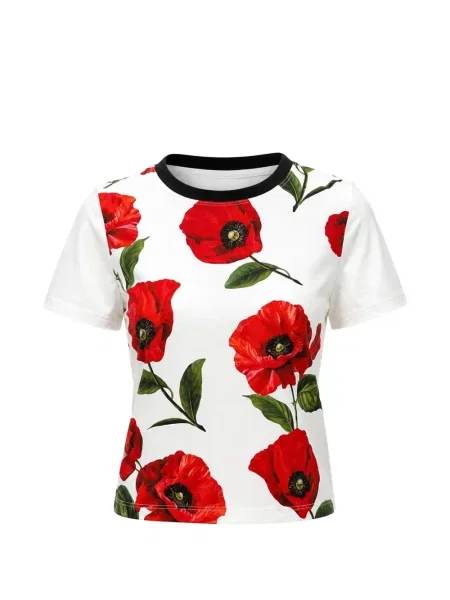 Tricou Alice + Olivia cu imagine alb