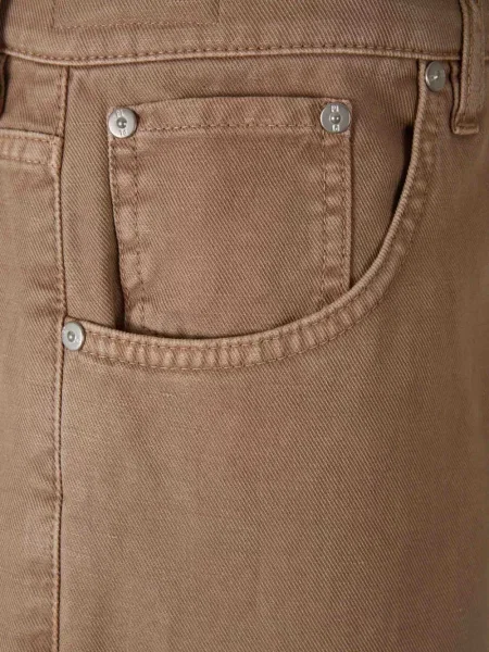 Blugi Pt Torino cu 5 buzunare maro