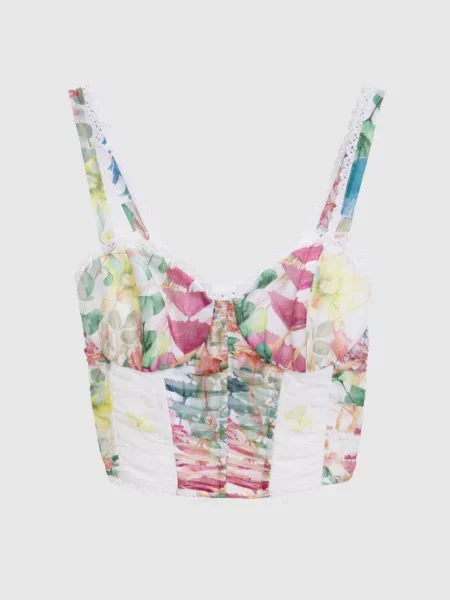 Топ Sylva з драпіруванням Charo Ruiz білий