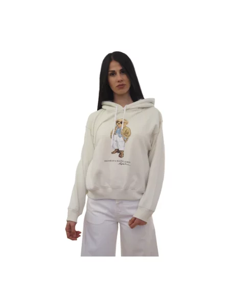 Bluza z kapturem Ralph Lauren beżowa