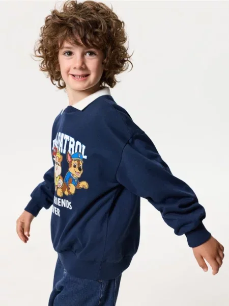 Sinsay Mikina s kulatým výstřihem s potiskem PAW Patrol námořnická modrá