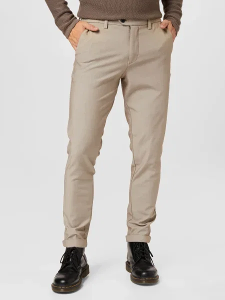 JACK & JONES Chino nohavice MARCO CONNOR' béžová
