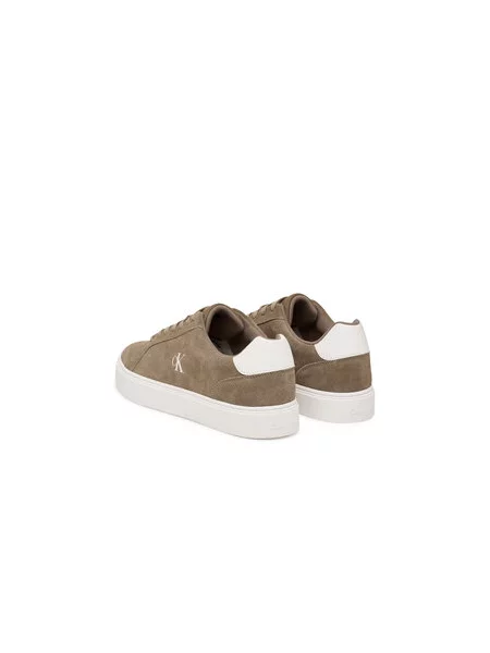 Sneakersy Calvin Klein Classic Cupsole Laceup Su Tmavo béžová