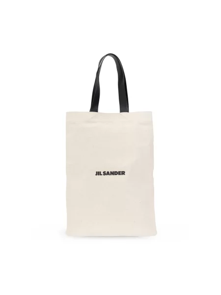 Shopperka Jil Sander beżowa