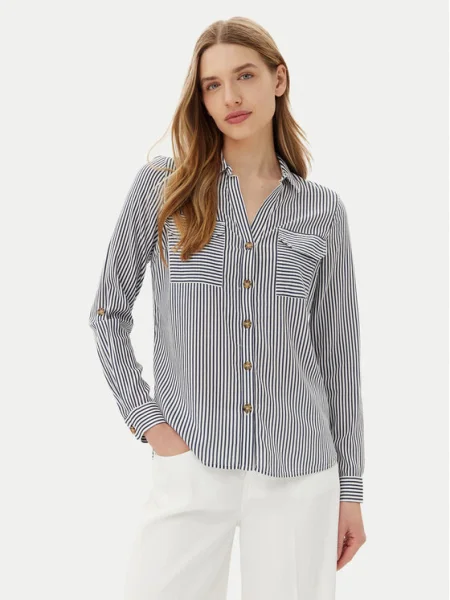 Vero Moda Риза Bumpy тъмносин
